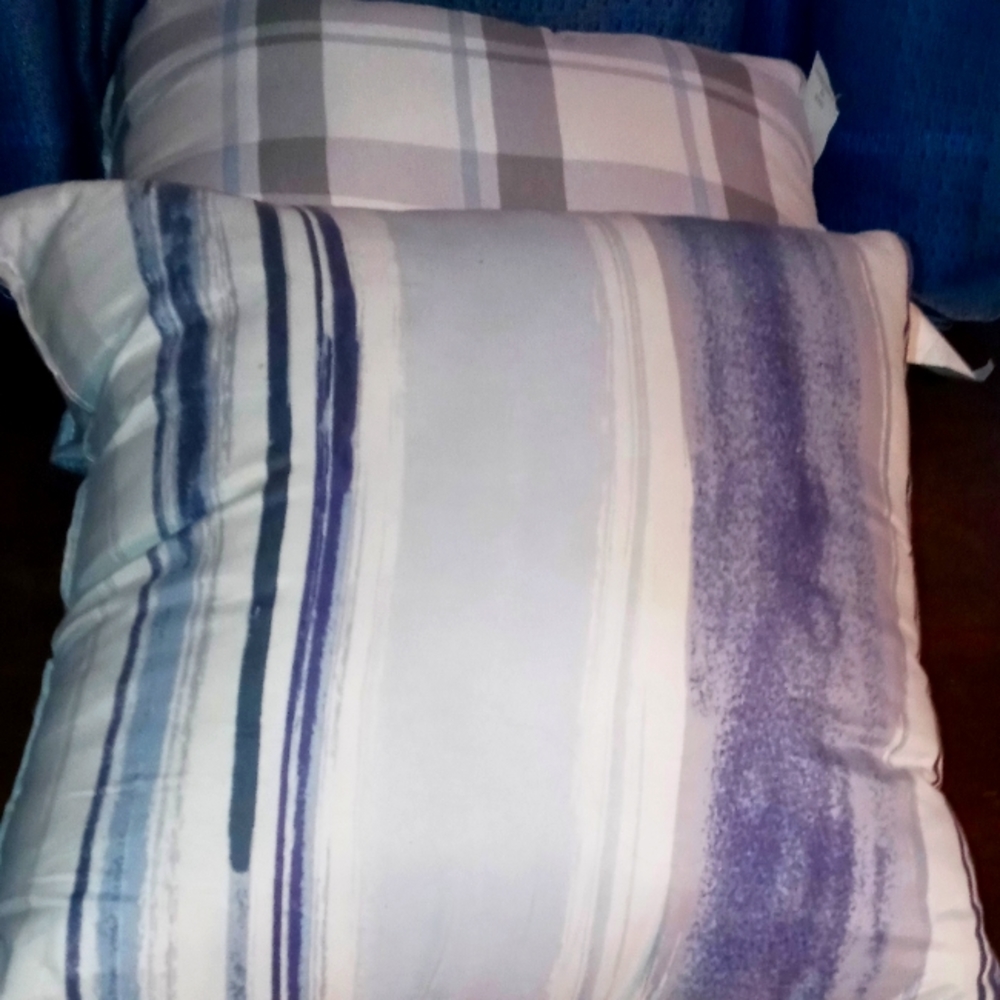 Throw pillows great for any room blue and white